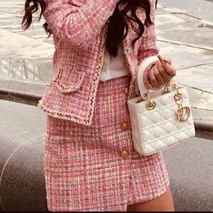 Forever Unique Multicolor Tweed Skirt- Size 6